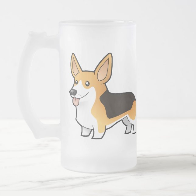Chope Givrée Corgi de Gallois de Pembroke de bande dessinée (Gauche)