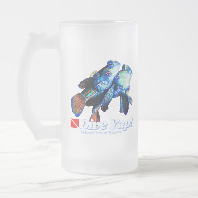 Chope Givrée Coupe de couple de poisson mandarin mignonne (Gauche)