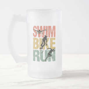 Chope Givrée Course à vélo de natation - Triathlon Vintage