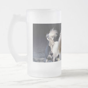 Chope Givrée Coussin de chevaux au galop