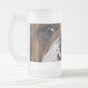 Chope Givrée Coussin de jet de Bouledogue Anglais