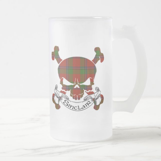 Chope Givrée Crâne de tartan de Sinclair (Droit)