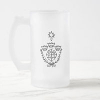 Croix de Jérusalem tatouage de pèlerinage historiq