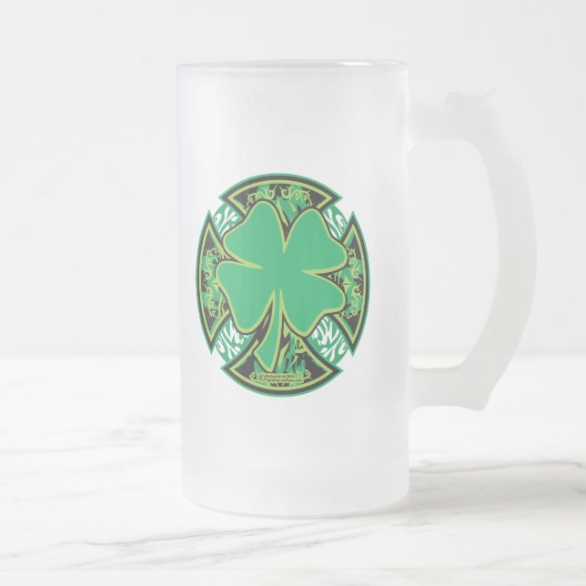 Chope Givrée Croix irlandaise de shamrock (Droit)