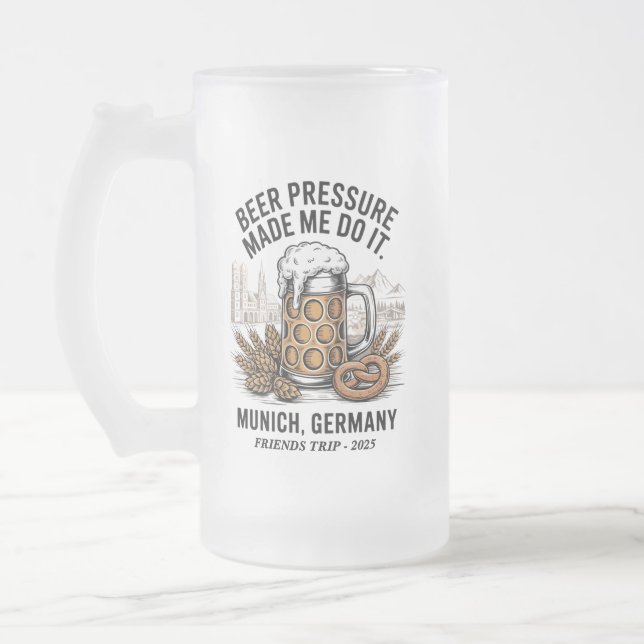 Chope Givrée Custom Munich Oktoberfest Amis Voyage (Gauche)