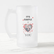 Custom Valentine's Day "It's Simple I ♥" photo