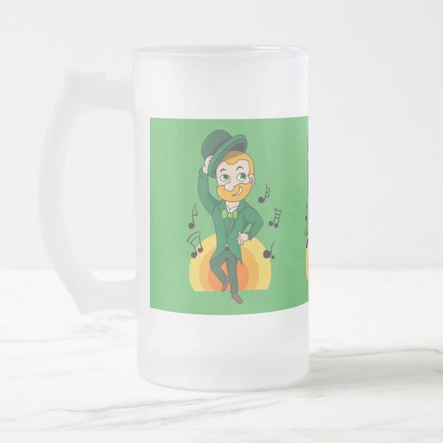 Chope Givrée Dancing leprechaun, dessin animé de la Saint Patri (Gauche)