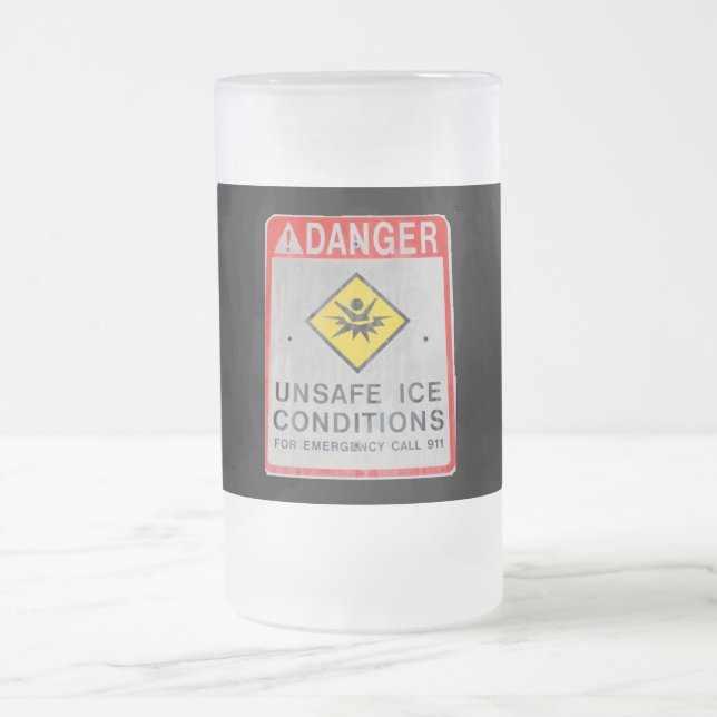 CHOPE GIVRÉE DANGER GLACE DANGEREUSE PRÉCIPITÉE EN GELÉE (Centre)