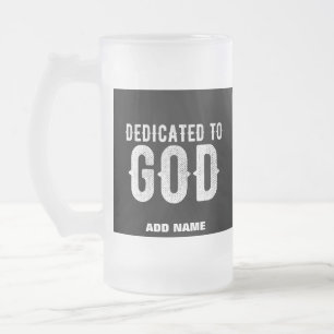CHOPE GIVRÉE DÉDIÉ À DIEU COOL PERSONNALISABLE TEXTE BLANC