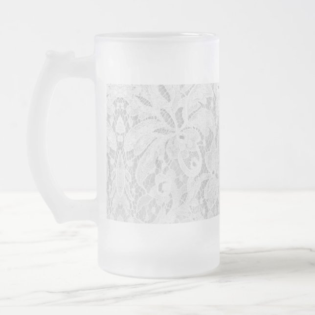 Chope Givrée Dentelle blanche tombante (Gauche)