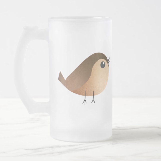 Chope Givrée Dessin d'Oiseau de Bruant (Gauche)