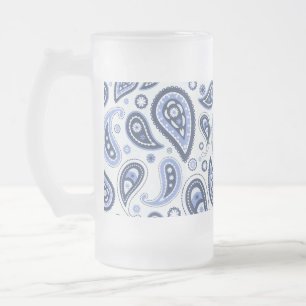 Chope Givrée Dessin imprimé paisley floral complexe