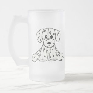Chope Givrée Dessin simple de contour de chien en peluche dalma