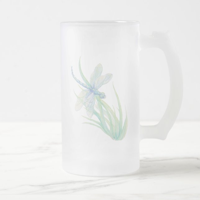 Chope Givrée Dragonfly originale en bleu et vert (Droit)