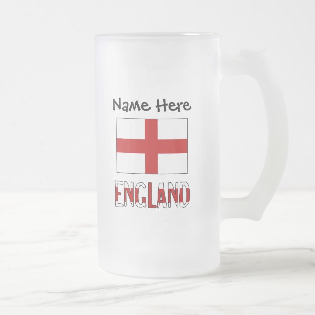 Chope Givrée Drapeau anglais et anglais Personnalisé (Droit)