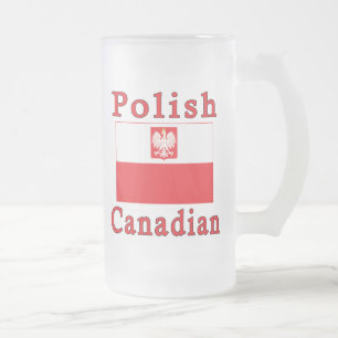 Chope Givrée Drapeau canadien polonais