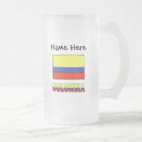 Drapeau colombien Colombie Personnalisation noire