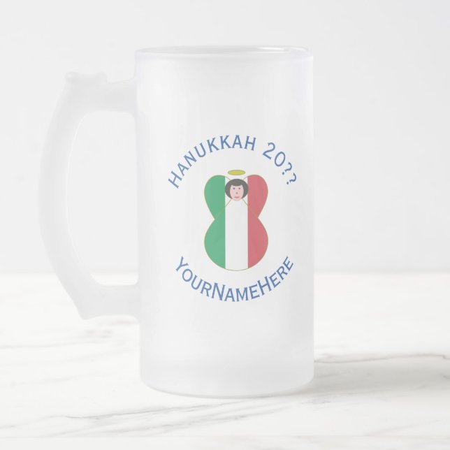 Chope Givrée Drapeau d'ange italien pour Hanukkah (Gauche)