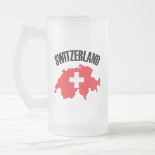 Chope Givrée Drapeau de carte Suisse