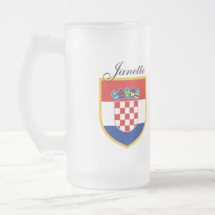 Chope Givrée Drapeau de la Croatie personnalisé