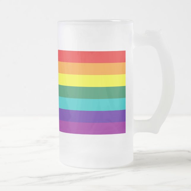 Chope Givrée Drapeau de la Fierté arc-en-ciel 7 bandes (Droit)
