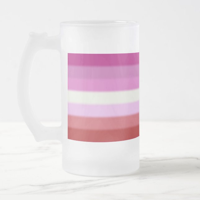 Chope Givrée Drapeau de la Fierté lesbienne tombée (Gauche)