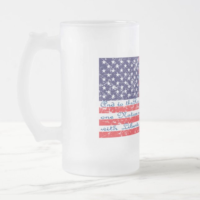 Chope Givrée Drapeau de l'Allégeance USA (Gauche)