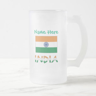 Chope Givrée Drapeau de l'Inde personnalisé