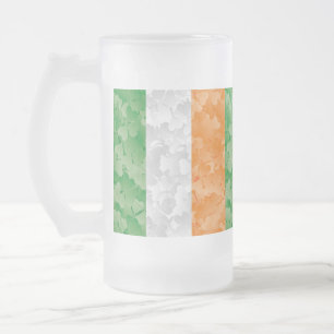 Chope Givrée Drapeau de l'Irlande avec motif shamrock