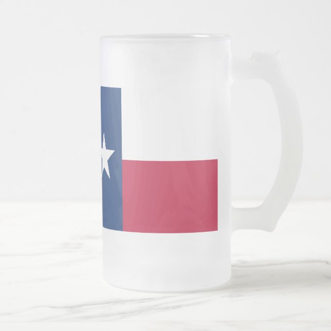 Chope Givrée Drapeau d'état du Texas - couleur authentique de (Droit)