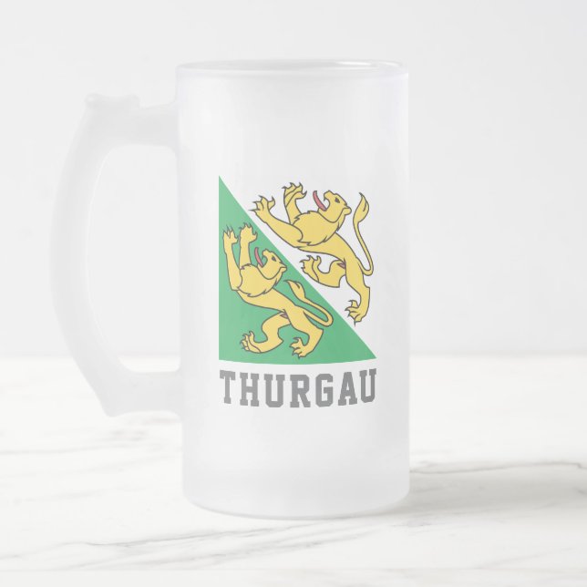 Chope Givrée Drapeau du canton de Thurgau, Suisse (Gauche)