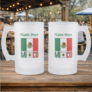 Chope Givrée Drapeau du Mexique personnalisé