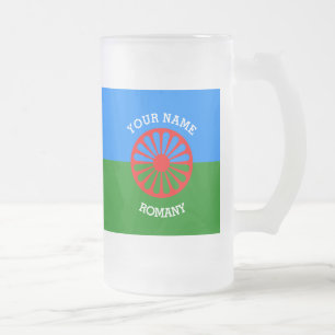 Chope Givrée Drapeau gitan bohémien officiel personnalisé de