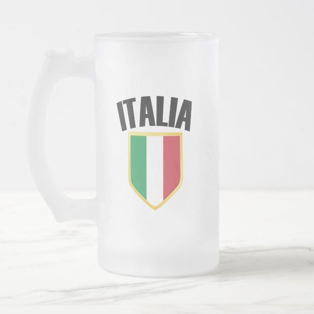 Chope Givrée Drapeau Italia Crest Italie (Gauche)