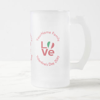 Chope Givrée Drapeau italien rouge amour personnalisé