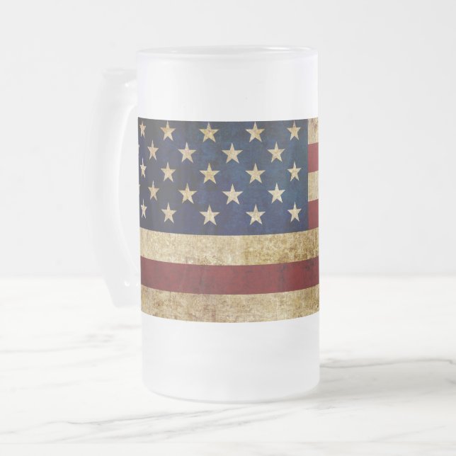 Chope Givrée Drapeau USA / Grunged (Devant gauche)