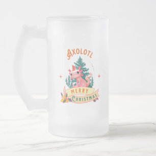 Chope Givrée Drôle d'Axolotl Joyeux Noël