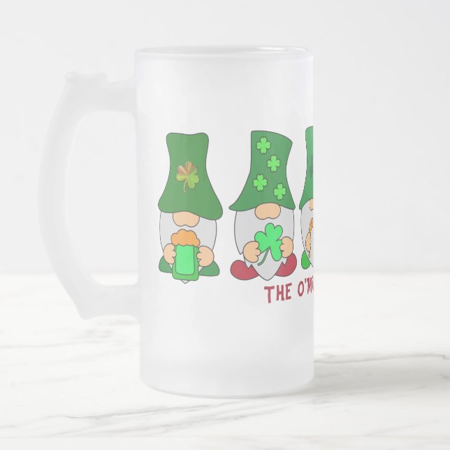 Chope Givrée Drôle de détente avec mes gnomes St Patrick (Gauche)