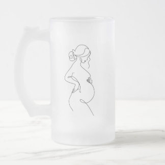 Chope Givrée Élégance maternelle : Femmes enceintes Line Art