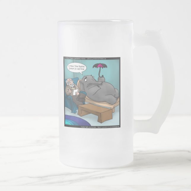 Chope Givrée Éléphant Drôle en Thérapie (Droit)