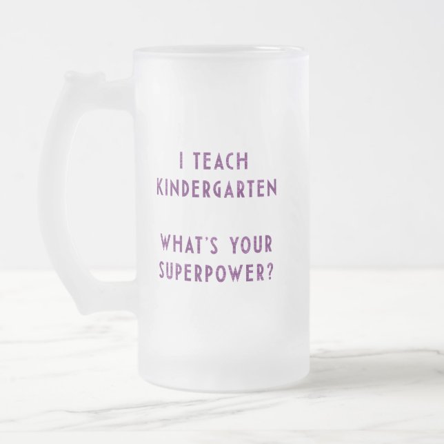 Chope Givrée Enseignante de maternelle Superprofesseur éducatri (Gauche)