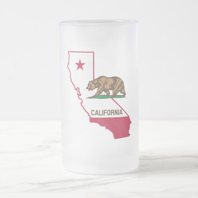 Chope Givrée État de Californie Ours et drapeau (Centre)