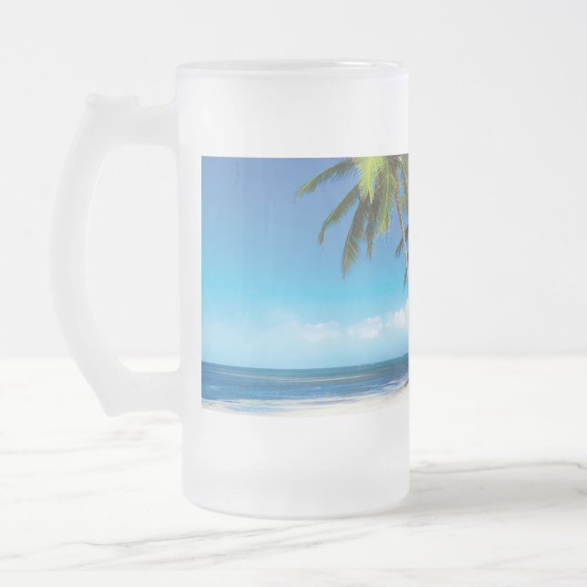 Chope Givrée Exotic beach throw pillow (Gauche)