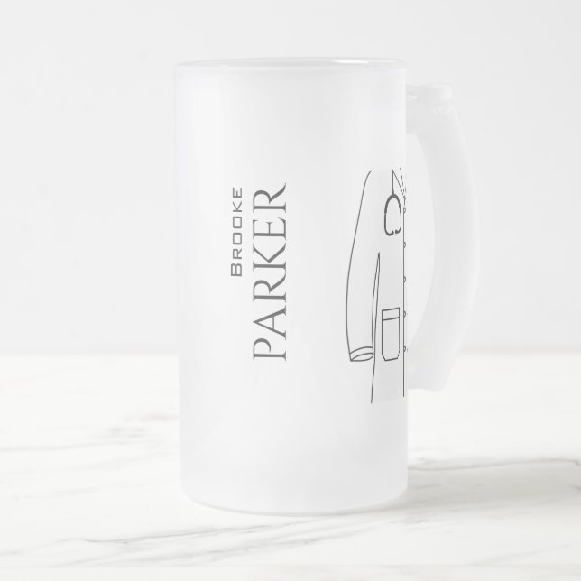 Chope Givrée Félicitations White Coat Ceremony Docteur (Devant droit)