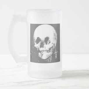Chope Givrée Femme avec Halloween Réflexion crâne en miroir