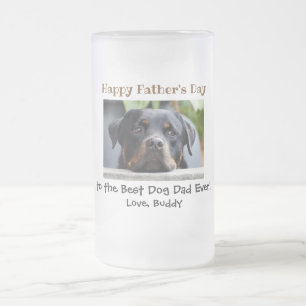 Chope Givrée Fête des Pères Meilleur Papa de Chien Photo d'Anim