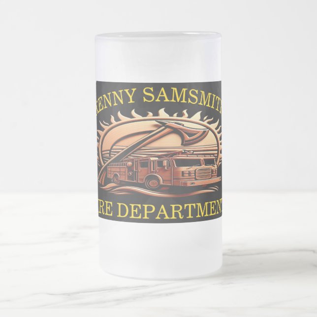 Chope Givrée Fiery Valor Intricablement Héroïque Conception De  (Centre)