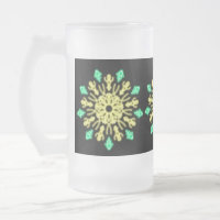 Fleur de néon jaune et vert