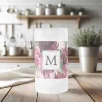Fleurs d'aquarelle modernes Monogrammes