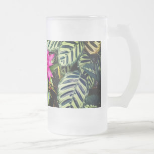 Chope Givrée Fleurs roses, plantes tropicaux